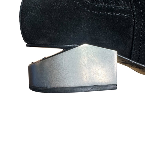 Alexander Wang Black Suede Kori Cutout Ankle Boots Size EU40/US10 - Picture 5 of 11